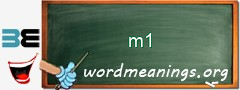 WordMeaning blackboard for m1